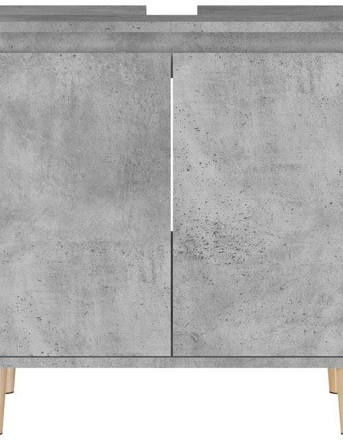 Загрузите изображение в средство просмотра галереи, Dulap de chiuvetă, gri beton, 58x33x60 cm, lemn prelucrat Lando - Lando
