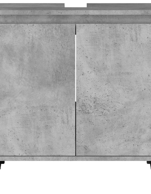 Încărcați imaginea în vizualizatorul Galerie, Dulap de chiuvetă, gri beton, 58x33x60 cm, lemn prelucrat Lando - Lando
