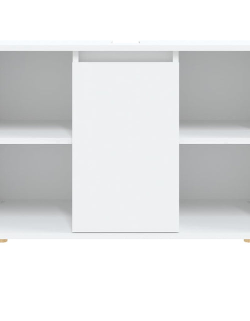 Загрузите изображение в средство просмотра галереи, Dulap de chiuvetă, alb, 80x33x60 cm, lemn prelucrat Lando - Lando
