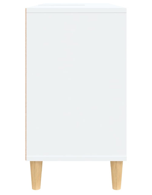 Încărcați imaginea în vizualizatorul Galerie, Dulap de chiuvetă, alb, 80x33x60 cm, lemn prelucrat Lando - Lando
