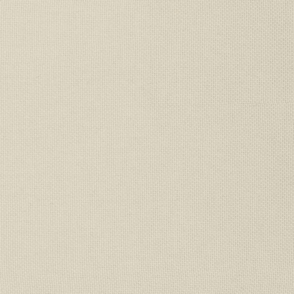 Taburet, crem, 60x60x39 cm, material textil Lando - Lando