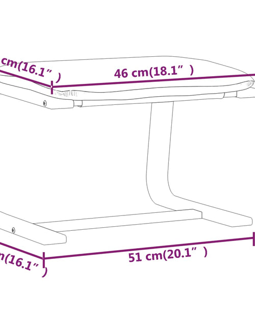 Încărcați imaginea în vizualizatorul Galerie, Taburet, maro închis, 51x41x40 cm, material textil Lando - Lando

