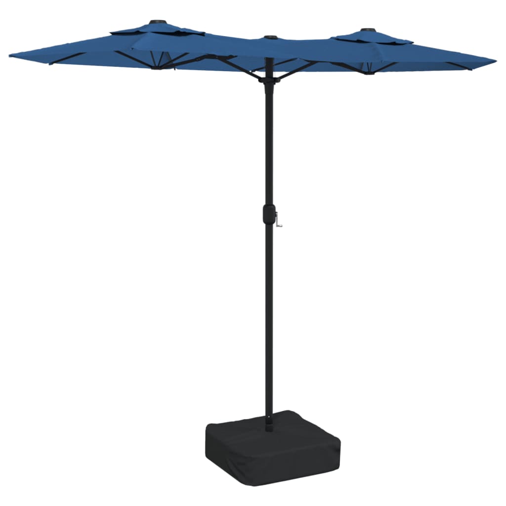 Umbrelă de soare cu două capete, albastru azuriu, 316x240 cm Lando - Lando