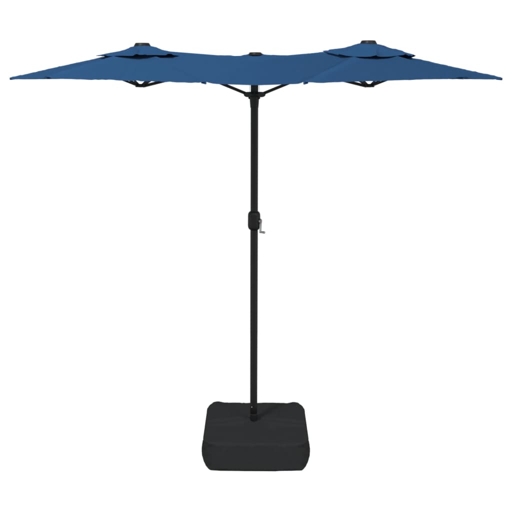 Umbrelă de soare cu două capete, albastru azuriu, 316x240 cm Lando - Lando