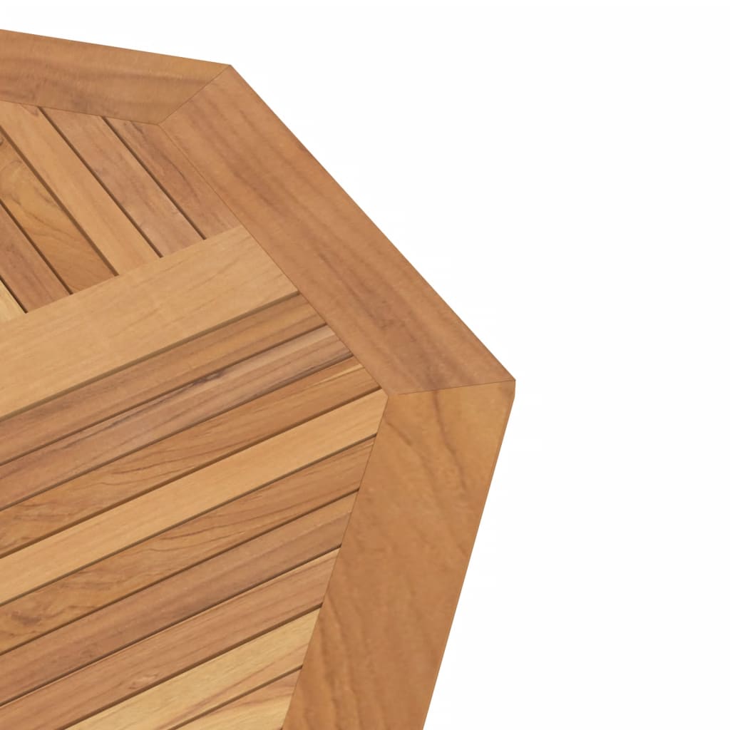 Masă de grădină pliabilă, 120x120x75 cm, lemn masiv de tec - Lando