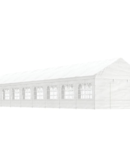 Загрузите изображение в средство просмотра галереи, Foișor cu acoperiș, alb, 20,07x4,08x3,22 m, polietilenă Lando - Lando
