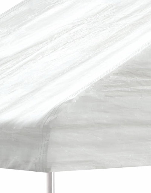 Загрузите изображение в средство просмотра галереи, Foișor cu acoperiș, alb, 13,38x2,28x2,69 m, polietilenă Lando - Lando
