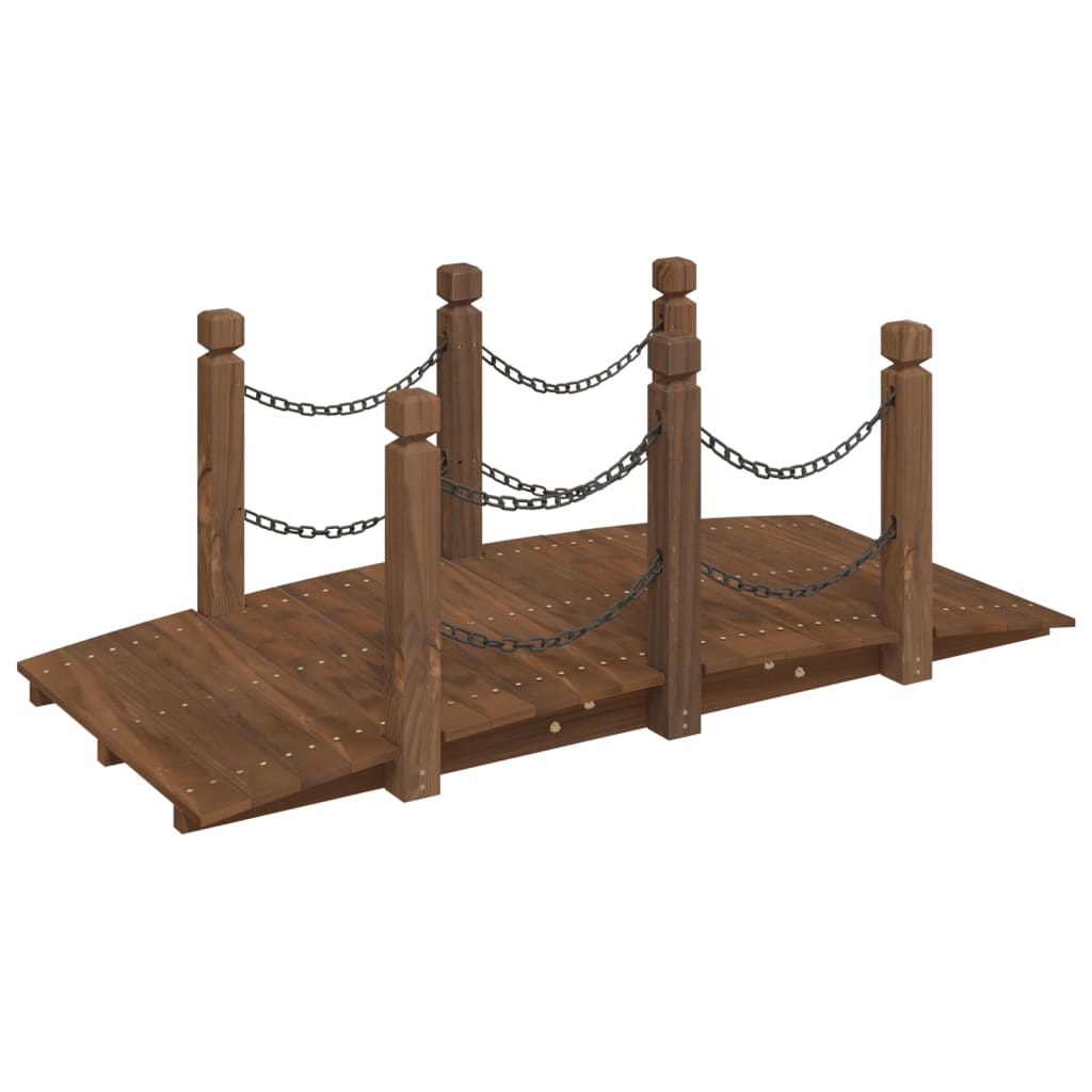 Pod de grădină balustrade cu lanț 150x67x56 cm lemn masiv molid Lando - Lando