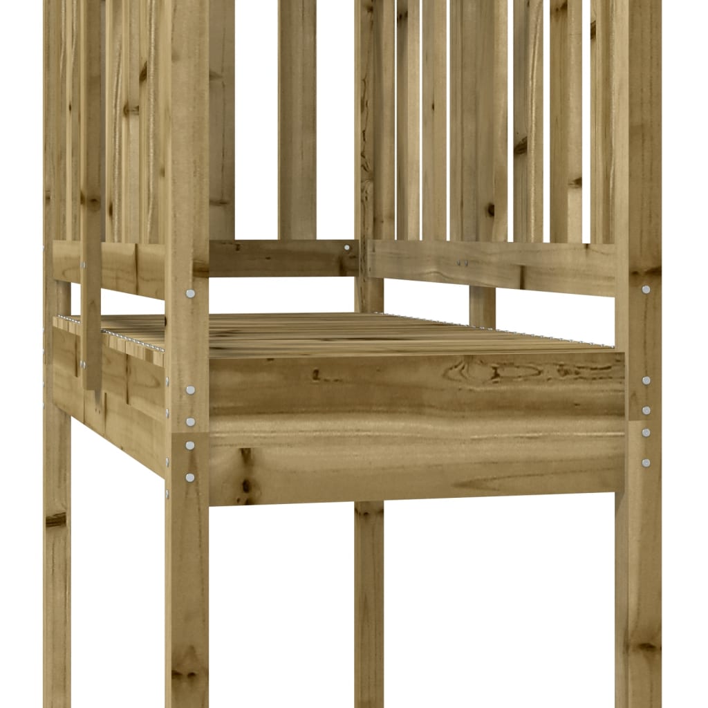 Turn de joacă, 52,5x110,5x214 cm, lemn de pin impregnat - Lando