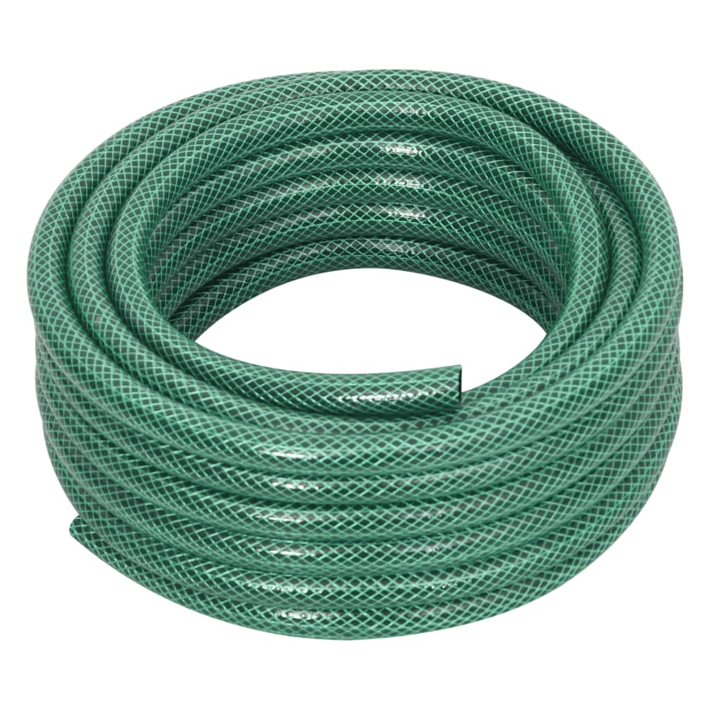 Furtun de grădină cu set de racorduri, verde, 0,6", 10 m, PVC - Lando