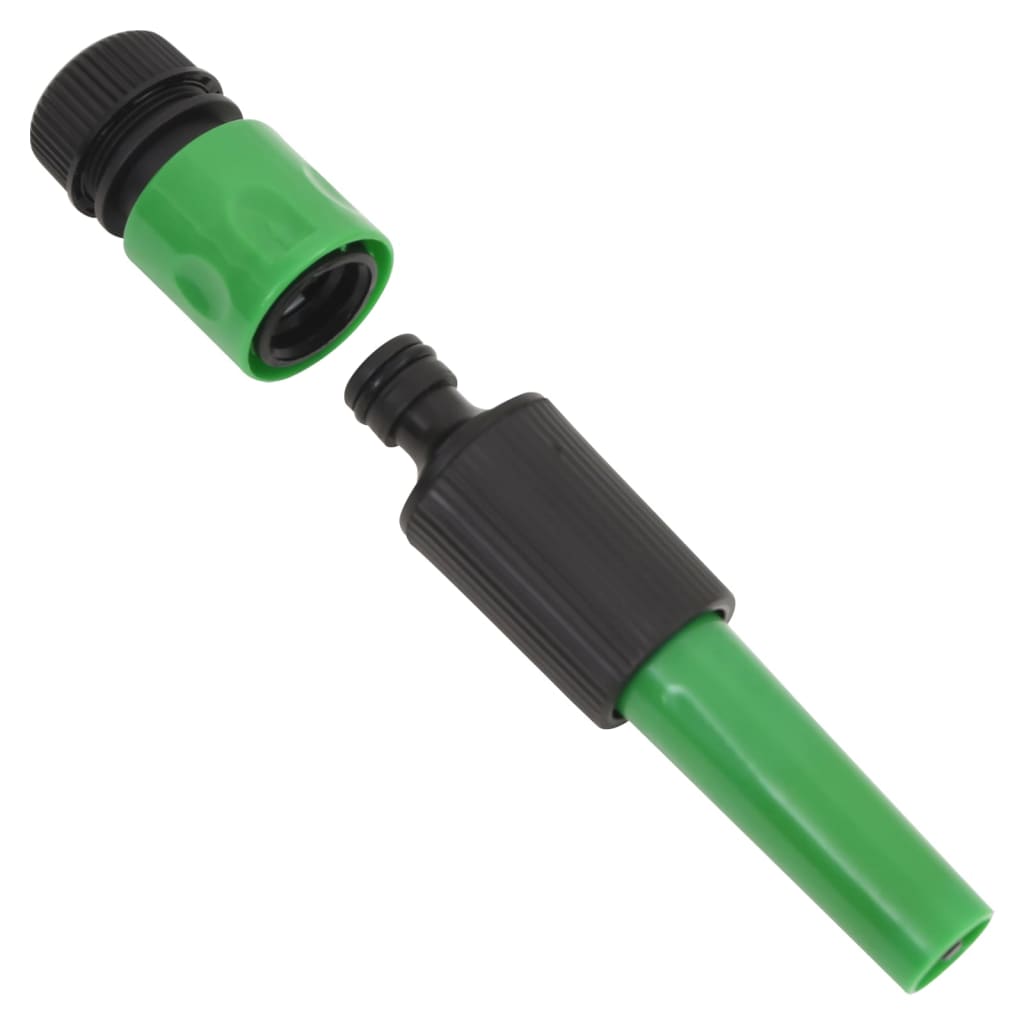 Furtun de grădină cu set de racorduri, verde, 0,6", 20 m, PVC - Lando