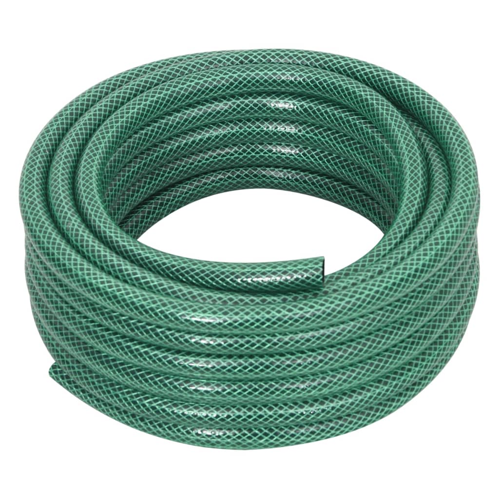 Furtun de grădină cu set de racorduri, verde, 0,6", 30 m, PVC - Lando