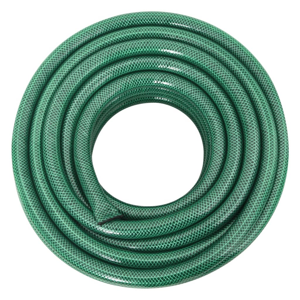 Furtun de grădină cu set de racorduri, verde, 50 m, PVC - Lando