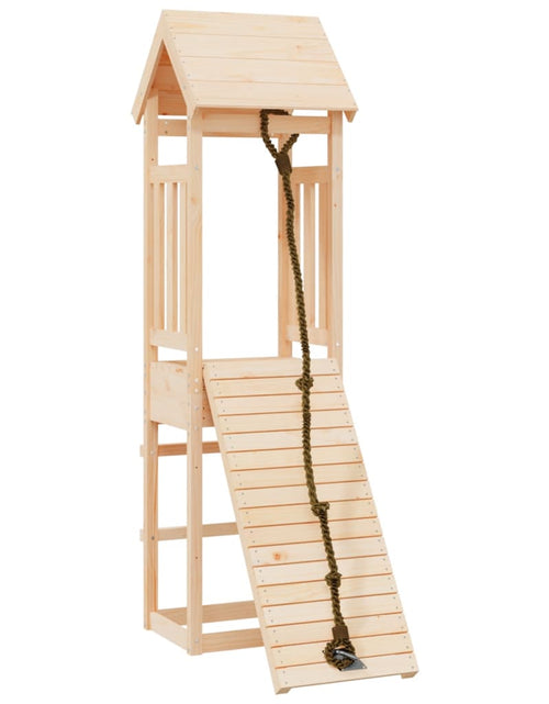 Încărcați imaginea în vizualizatorul Galerie, Căsuță de joacă cu perete de cățărat, lemn masiv de pin Lando - Lando

