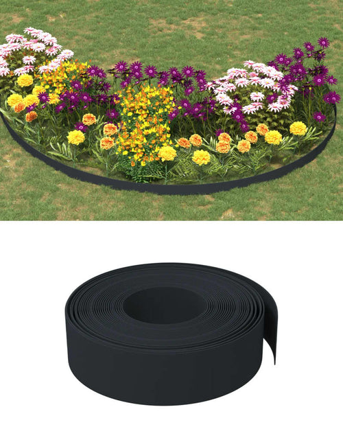 Загрузите изображение в средство просмотра галереи, Borduri de grădină, 5 buc, negru, 10 m 15 cm, polietilenă
