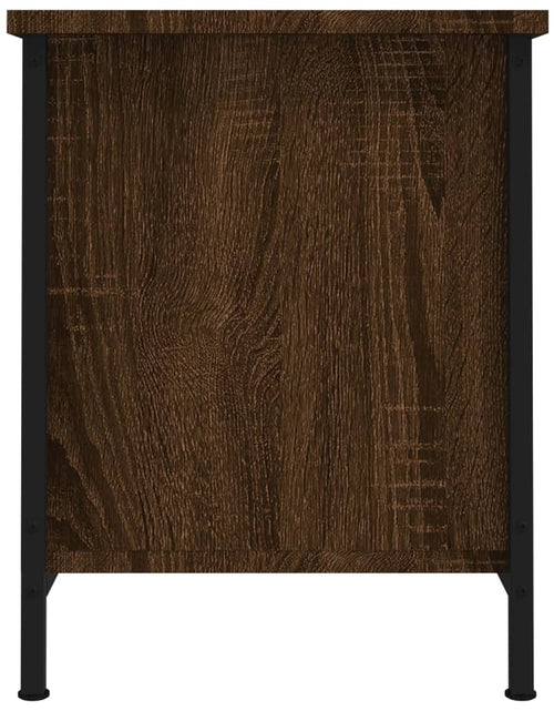 Încărcați imaginea în vizualizatorul Galerie, Comodă TV cu uși, stejar maro, 60x35x45 cm, lemn prelucrat Lando - Lando
