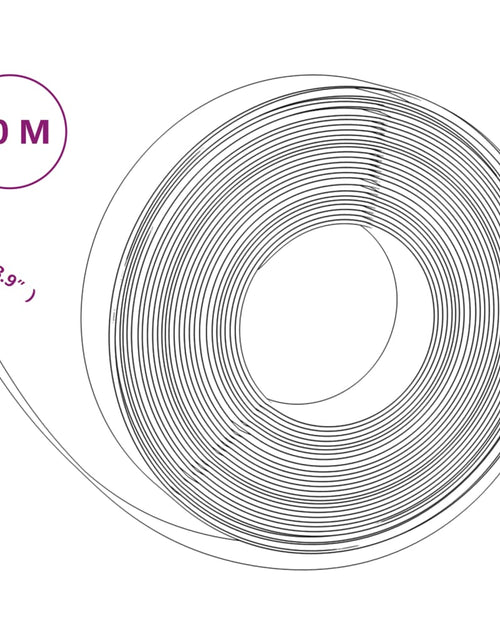 Încărcați imaginea în vizualizatorul Galerie, Bordură de grădină, negru, 10 m 10 cm, polietilenă - Lando
