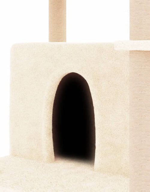 Загрузите изображение в средство просмотра галереи, Ansamblu de pisici cu stâlpi din funie de sisal, crem, 166 cm Lando - Lando
