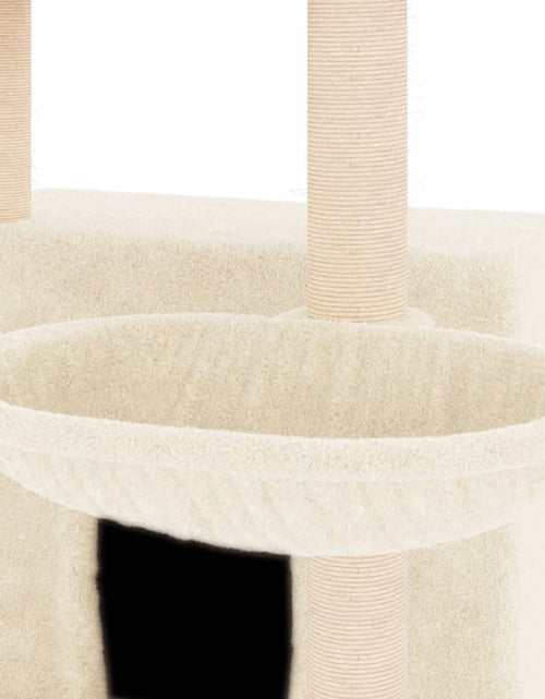 Загрузите изображение в средство просмотра галереи, Ansamblu de pisici cu stâlpi din funie de sisal, crem, 132 cm Lando - Lando
