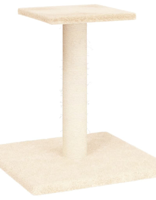 Încărcați imaginea în vizualizatorul Galerie, Stâlp de zgâriat pentru pisici cu platformă, crem, 38 cm Lando - Lando
