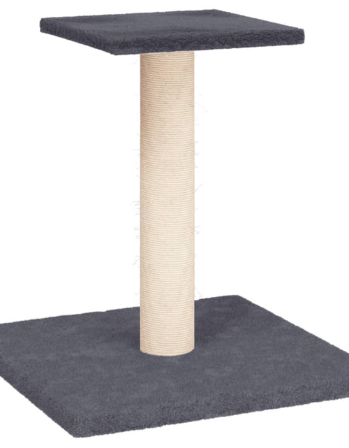 Încărcați imaginea în vizualizatorul Galerie, Stâlp de zgâriat pentru pisici cu platformă, gri închis, 38 cm Lando - Lando
