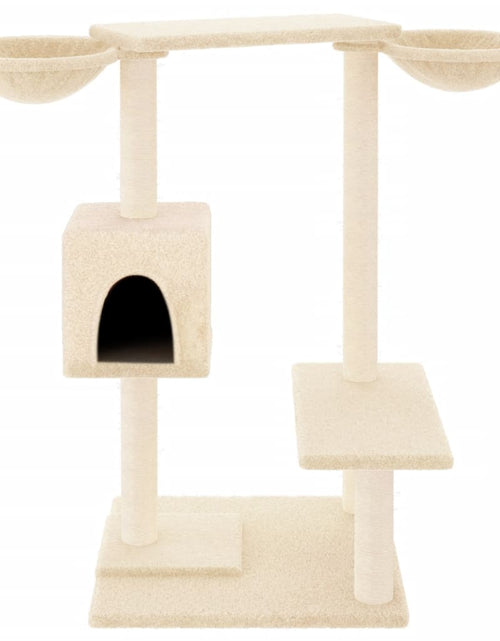Загрузите изображение в средство просмотра галереи, Ansamblu de pisici cu stâlpi de zgâriat, crem, 82 cm Lando - Lando
