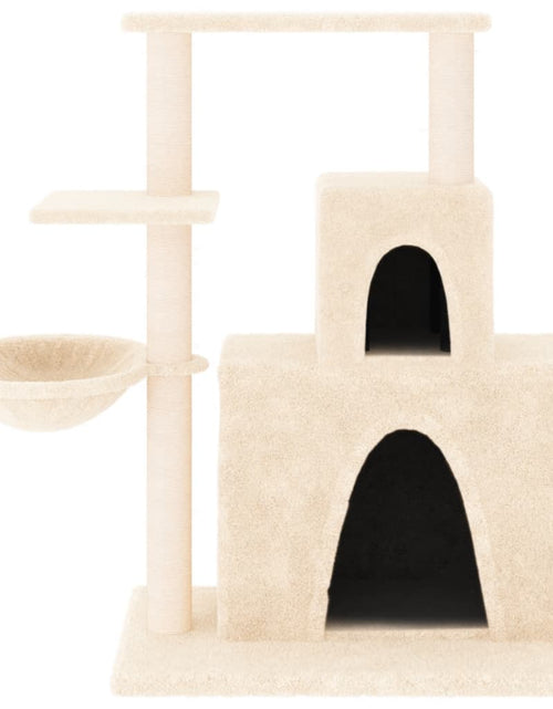 Încărcați imaginea în vizualizatorul Galerie, Ansamblu de pisici cu stâlpi din funie de sisal, crem, 83 cm Lando - Lando
