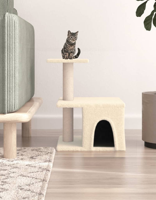 Загрузите изображение в средство просмотра галереи, Ansamblu de pisici cu stâlpi din funie de sisal, crem, 48 cm Lando - Lando
