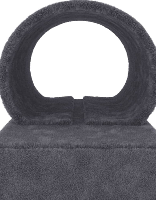 Загрузите изображение в средство просмотра галереи, Stâlpi zgâriere pisici, cu tunel și scară, gri închis, 55,5 cm Lando - Lando
