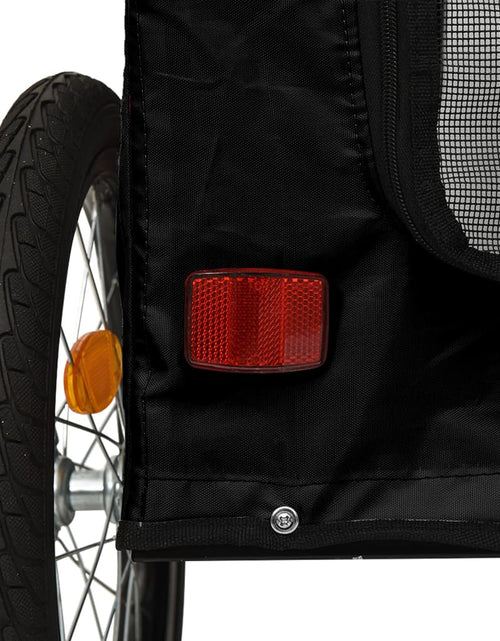 Загрузите изображение в средство просмотра галереи, Remorcă bicicletă animale companie, negru, textil oxford/fier - Lando
