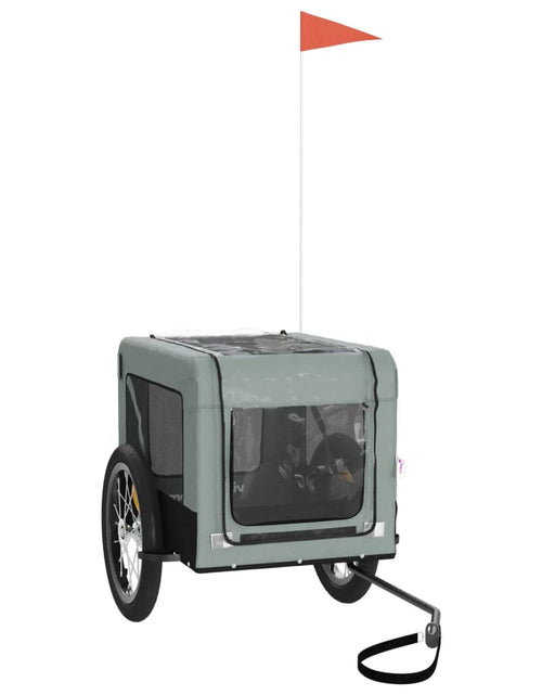 Загрузите изображение в средство просмотра галереи, Remorcă bicicletă animale companie gri/negru textil oxford/fier - Lando
