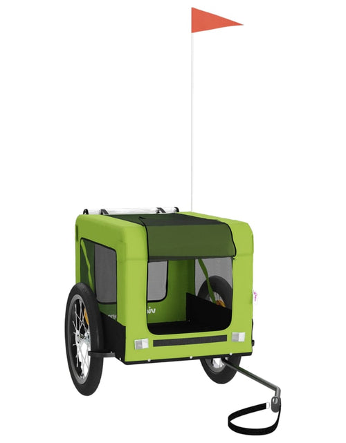 Încărcați imaginea în vizualizatorul Galerie, Remorcă de bicicletă câini verde&amp;negru textil oxford&amp;fier Lando - Lando
