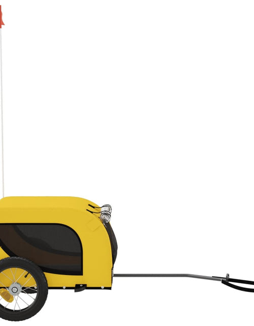 Încărcați imaginea în vizualizatorul Galerie, Remorcă de bicicletă câini galben&amp;negru textil oxford&amp;fier Lando - Lando
