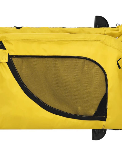 Încărcați imaginea în vizualizatorul Galerie, Remorcă de bicicletă câini galben&amp;negru textil oxford&amp;fier Lando - Lando
