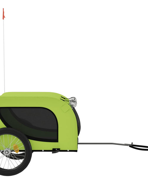 Încărcați imaginea în vizualizatorul Galerie, Remorcă de bicicletă câini verde&amp;negru textil oxford&amp;fier Lando - Lando
