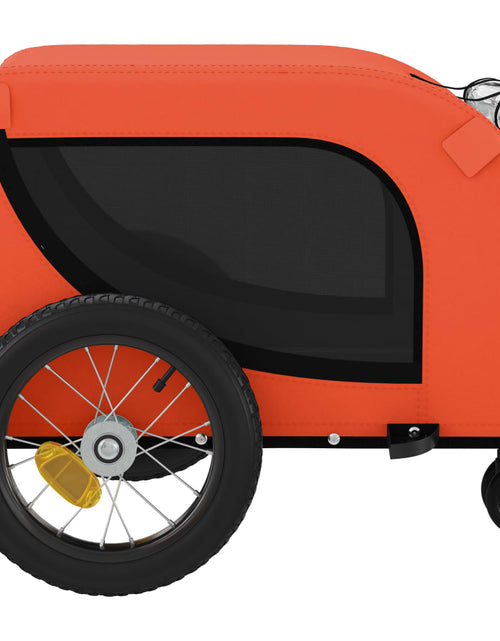 Загрузите изображение в средство просмотра галереи, Remorcă bicicletă animale companie portocaliu/negru oxford/fier - Lando
