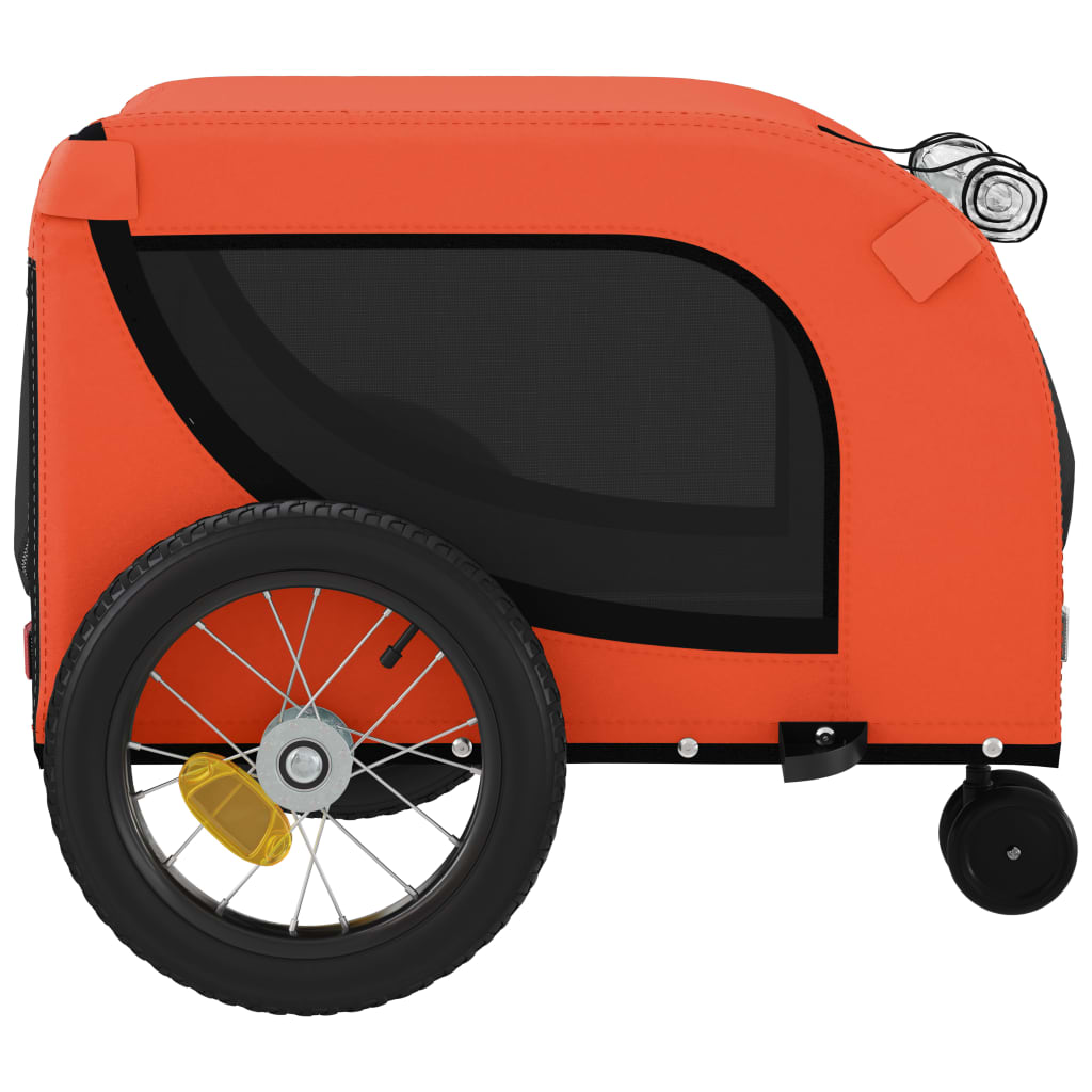 Remorcă bicicletă animale companie portocaliu/negru oxford/fier - Lando