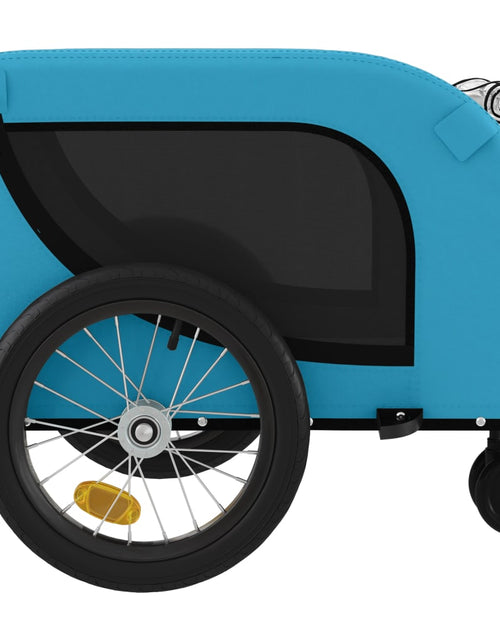 Загрузите изображение в средство просмотра галереи, Remorcă bicicletă animale companie, albastru/negru, oxford/fier - Lando
