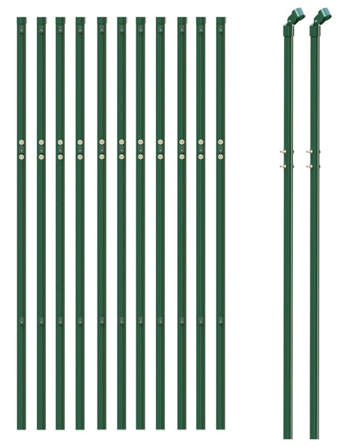 Încărcați imaginea în vizualizatorul Galerie, Gard de plasă de sârmă, verde, 0,8x25 m Lando - Lando
