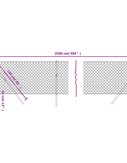 Încărcați imaginea în vizualizatorul Galerie, Gard de plasă de sârmă, verde, 1x25 m Lando - Lando
