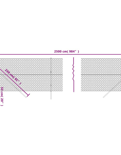 Загрузите изображение в средство просмотра галереи, Gard de plasă de sârmă, verde, 1,8x25 m Lando - Lando
