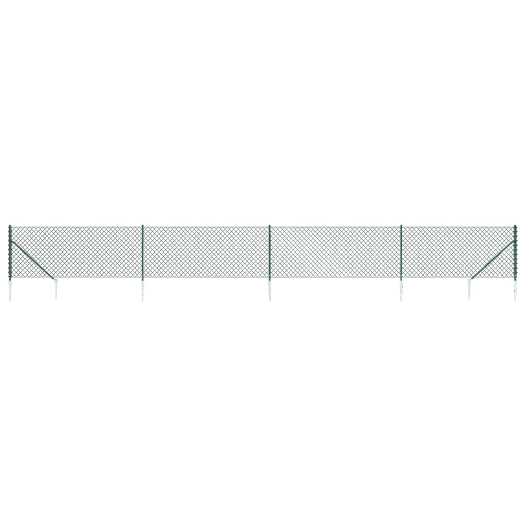 Gard plasă de sârmă cu țăruși de fixare, verde, 1,1x10 m Lando - Lando