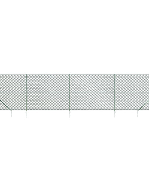 Încărcați imaginea în vizualizatorul Galerie, Gard plasă de sârmă cu țăruși de fixare, verde, 1,4x10 m Lando - Lando
