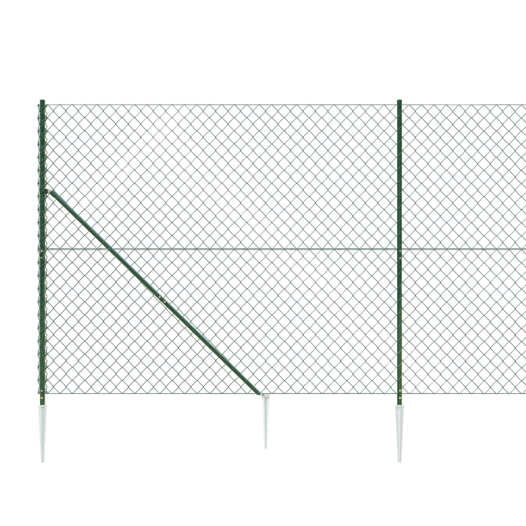 Gard plasă de sârmă cu țăruși de fixare, verde, 1,4x10 m Lando - Lando