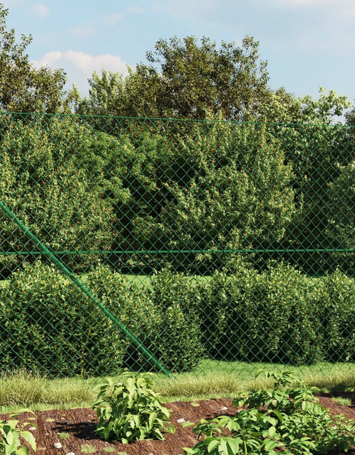Загрузите изображение в средство просмотра галереи, Gard plasă de sârmă cu țăruși de fixare, verde, 1,4x10 m Lando - Lando
