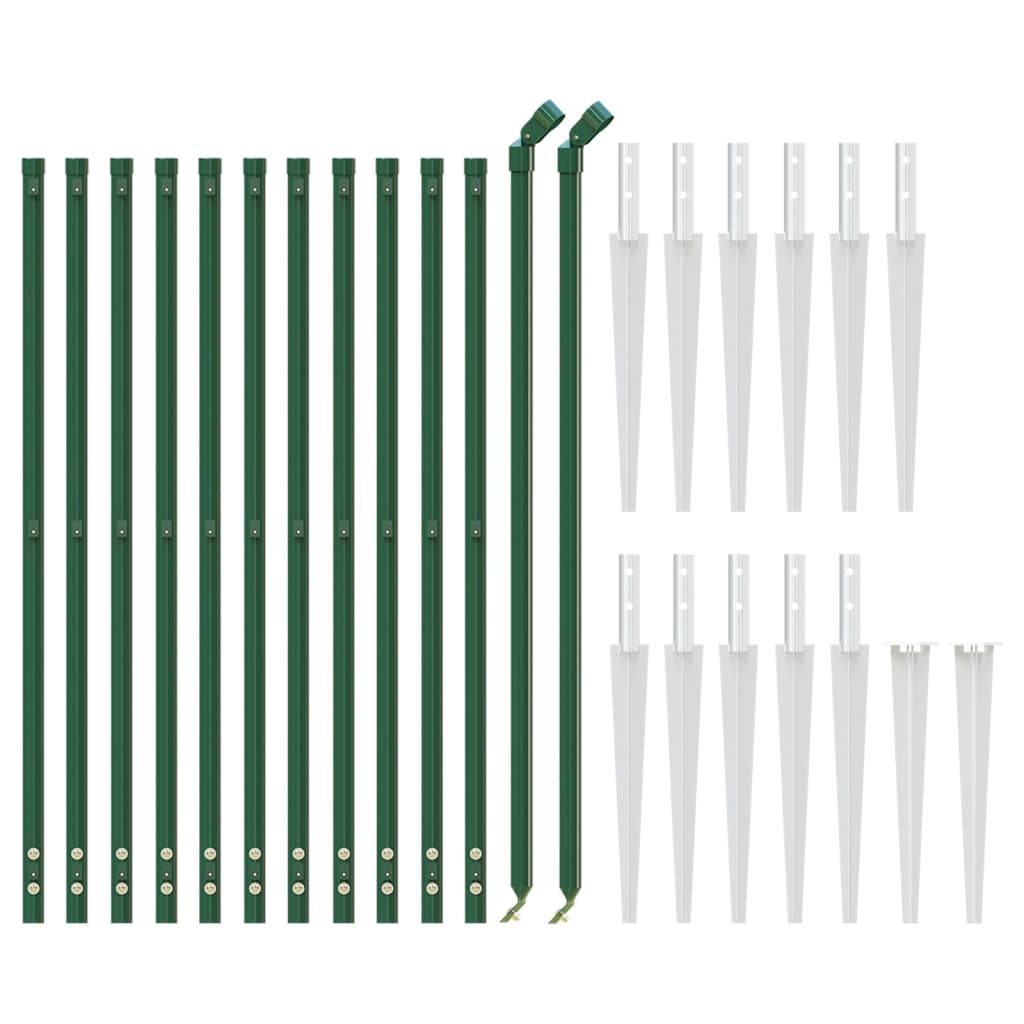 Gard plasă de sârmă cu țăruși de fixare, verde, 0,8x25 m Lando - Lando