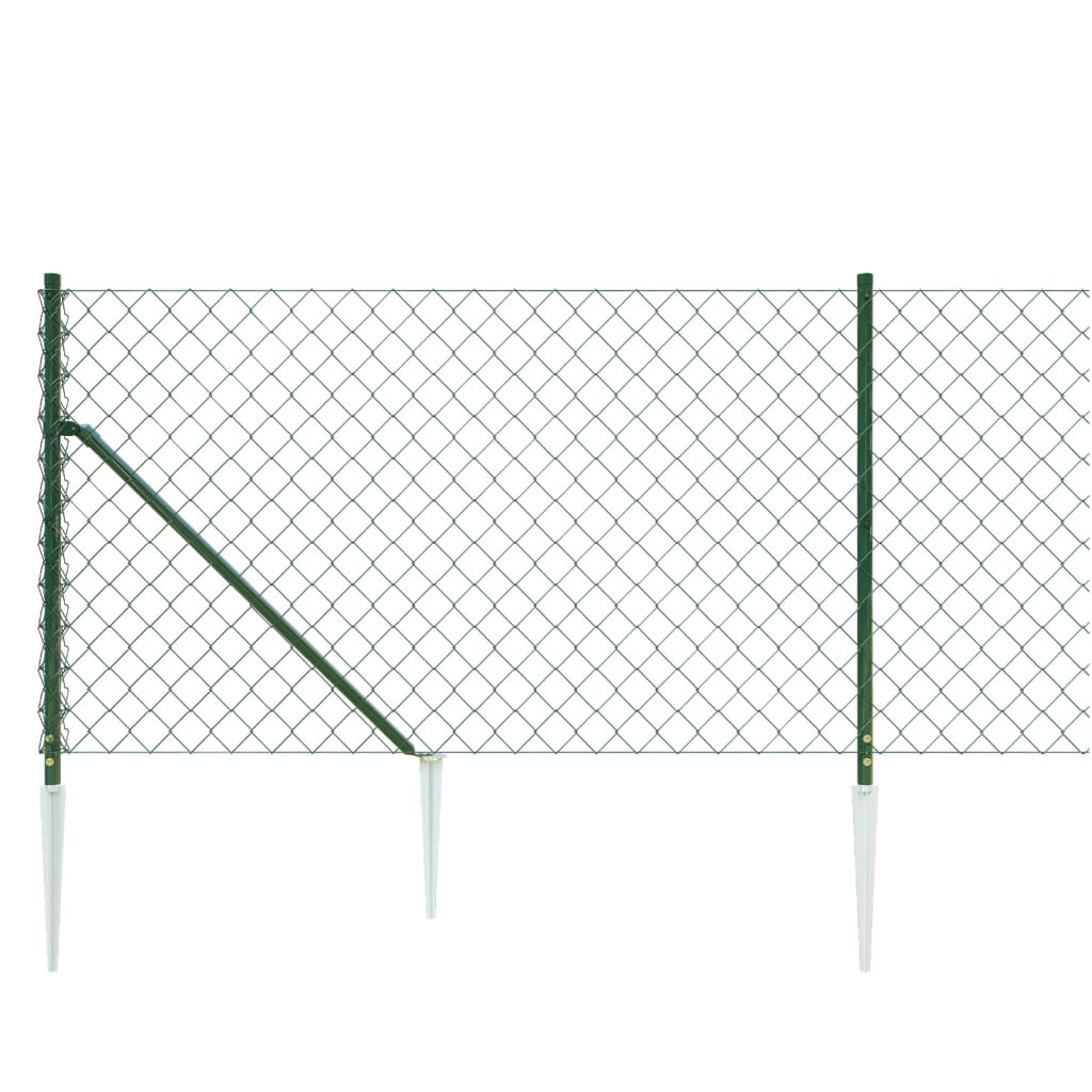 Gard plasă de sârmă cu țăruși de fixare, verde, 1,1x25 m Lando - Lando
