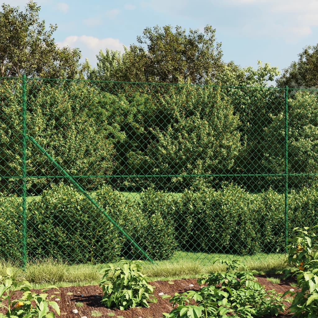 Gard plasă de sârmă cu țăruși de fixare, verde, 1,8x25 m Lando - Lando