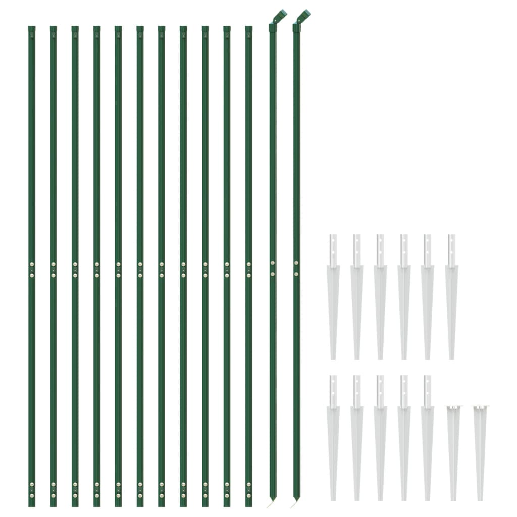 Gard plasă de sârmă cu țăruși de fixare, verde, 2,2x25 m Lando - Lando