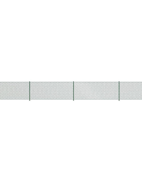 Загрузите изображение в средство просмотра галереи, Gard plasă de sârmă cu bordură, verde, 0,8x10 m Lando - Lando
